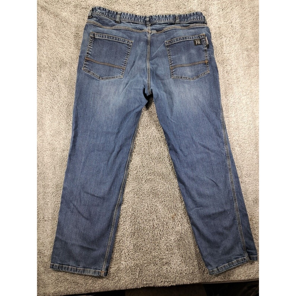 Wolverine Jeans Mens Sz 32x32 Blue Denim Flame Resistant FR Straight Workwear - Picture 9 of 14